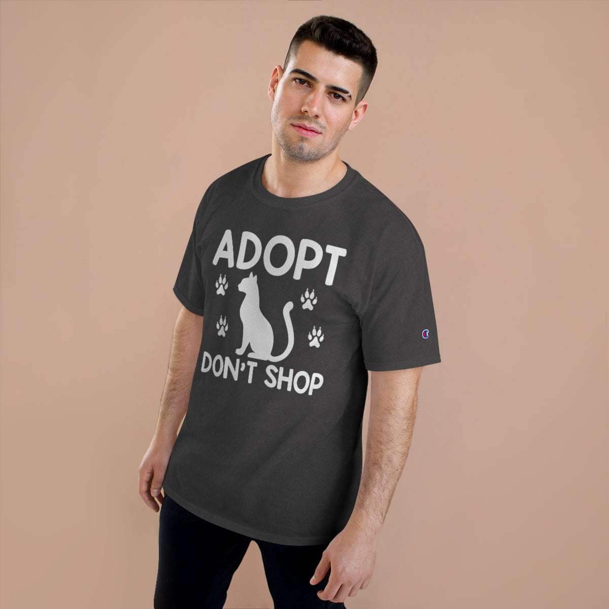 Adopt Don't Shop Animal Tee Advocate Champion Men's Premium T-Shirt