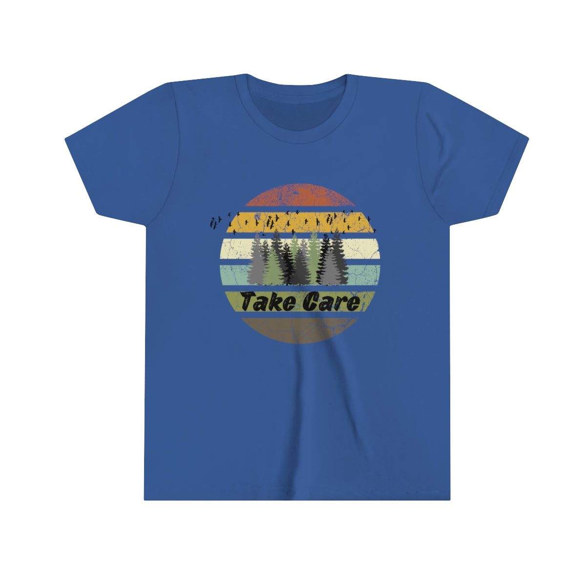 Take Care Hiking Camping Youth Short Sleeve T-Shirt