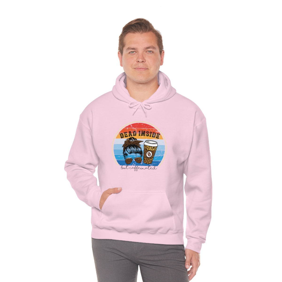 Dead Inside but Caffeinated Funny Unisex Heavy Blend™ Hoodie